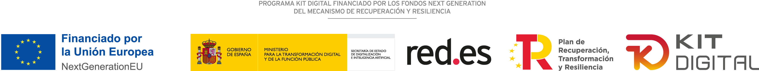 Programa Kit Digital financiado por los fondos Next Generation EU del Mecanismo de Recuperación y Resiliencia